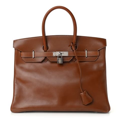 HERMES Box Birkin 35 Noisette 903148 .